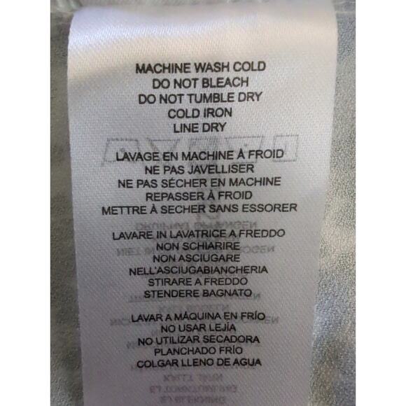 LYSSE New York Gray Black & White V Neck Short Sleeve Oversized Tunic Top Size S - Picture 5 of 7